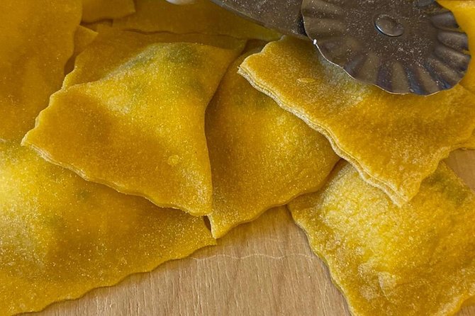 3 in 1 Cooking Class near Navona: Fettuccine, Ravioli & Tiramisu - Ravioli time: filling, sealing, and the butter-sage finish