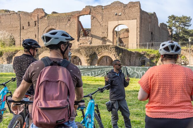 Appian Way & Aqueducts small group e-bike tour(catacombs & food) - Villa di Massenzio and the ride through ancient “edge-of-town” Rome