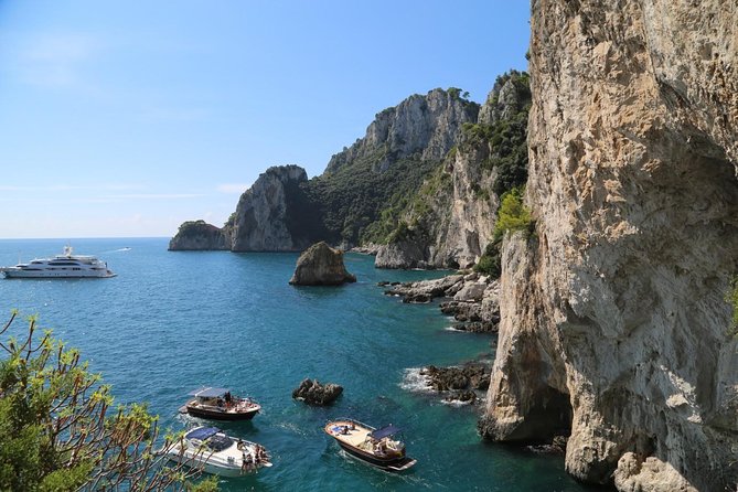 Capri Island Small Group Boat Tour from Rome by Train - Naples Transfer to the Port of Piano di Sorrento