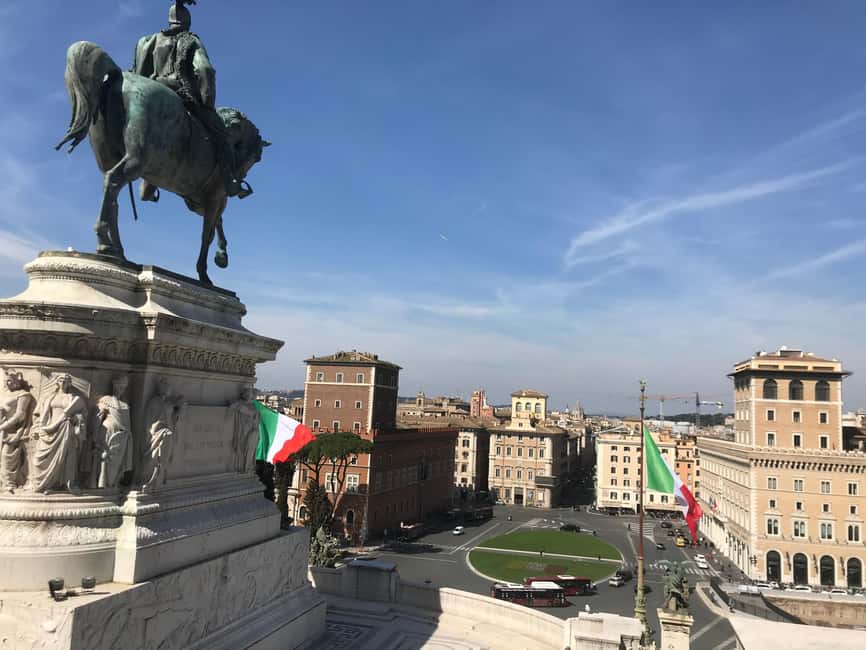 Colosseum and Altar of the Fatherland Elevator Experience - The Roman Forum and Palatine Hill walk: self-paced, with key support