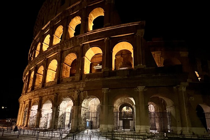 Colosseum and Roman Forum Sightseeing Area Night Walking Tour - Key highlights to know before you go