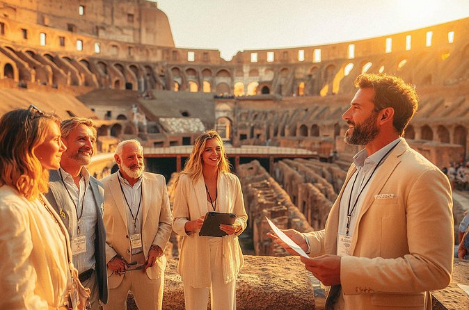 Colosseum at Golden Hour Guided Tour with Arena Floor - Meeting point at Via della Polveriera 13, and the practical before-you-go