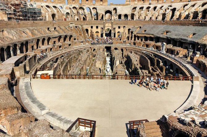 Colosseum Gladiator's Arena and Ancient Rome VIP Guided Tour - Colosseum Lower Level, arena floor, and the views that sell the story