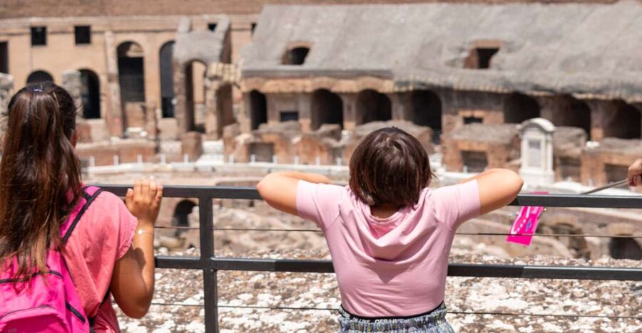Colosseum Gladiator Tour for Kids and Families - Entering the Colosseum through Flavian Amphitheatre storytelling