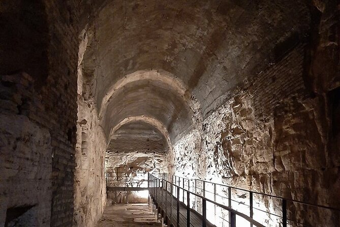 Colosseum Night Tour with Underground and Arena access - Stepping onto the arena floor and walking through Gate of Death
