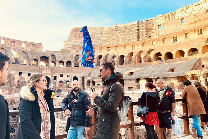 Colosseum with Arena, Roman Forum and Palatine Hill Guided Tour - Logistics that can make or break the day: meeting point, timing, ID, and heat