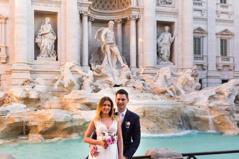 Early morning photoshoot at The Trevi Fountain - Trevi Fountain early start, before the photo traffic