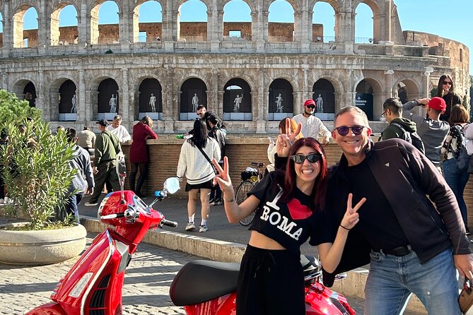 Explore Rome By Vespa - The Roman Stadium and Rose Garden Stops: Scenic Rome Without a Long Walk
