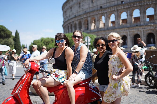 Explore Rome by Vespa With Pick up and Drop Off - The Colosseum start: photos first, then the ride story