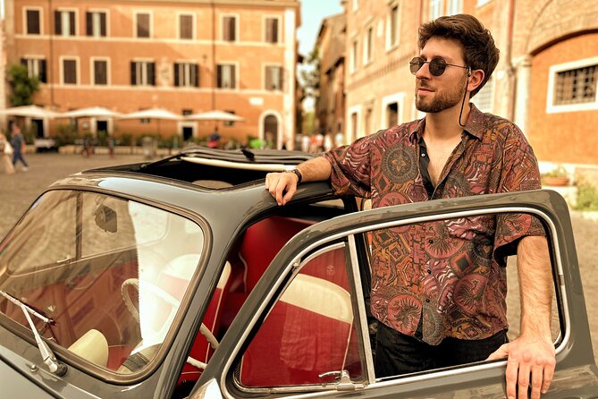 Fiat 500 in Rome - experience with a Roman - Fontana dell’Acqua Paola: a classic fountain break for photos
