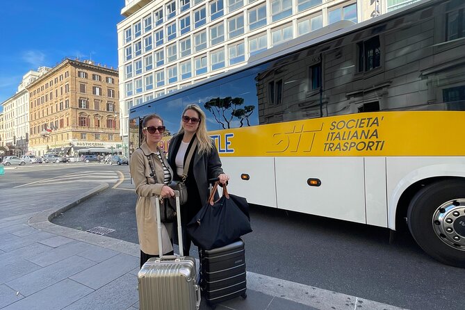 Fiumicino Airport Shared Shuttle Bus to Rome Termini & Vatican - The airport leg: what your arrival day should look like