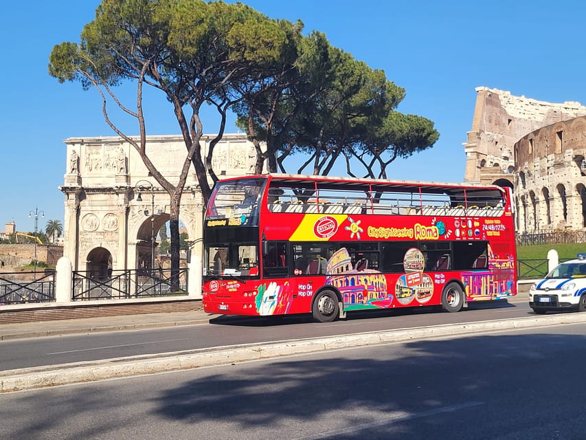 From Civitavecchia: Hop-On Hop-Off Rome Tour & Bus Transfer - Using your bus stops for Colosseum, Vatican, Trevi, and Spanish Steps
