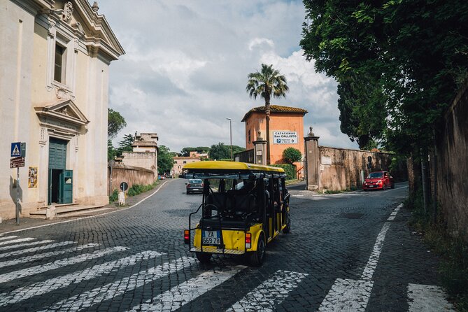 Golf Cart Driving Tour in Rome: 2.5 hrs Catacombs & Appian Way - Appia Antica Pavestones, Aurelian Walls, and the Pyramid of Cestius