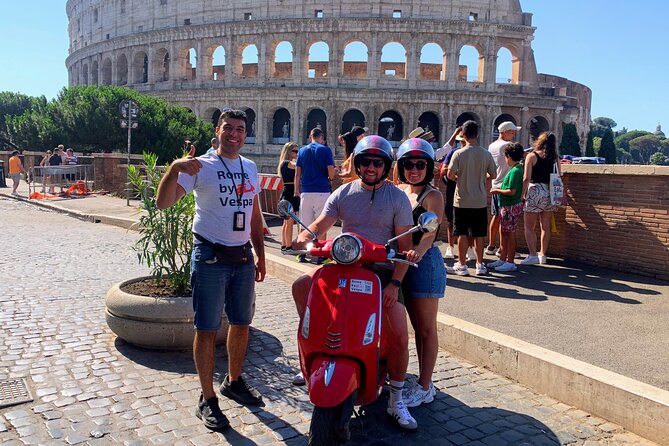 Guided Vespa Tour of Rome – Ride a Vespa with a Local Guide - The Colosseum Photo Stop That Sets the Tone