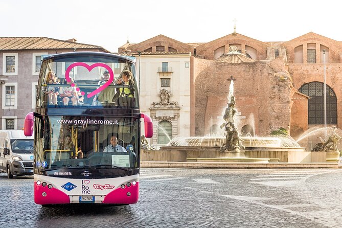 I Love Rome : Hop on Hop off Open Bus Tour - Spanish Steps, shopping streets, and the Trevi Fountain approach