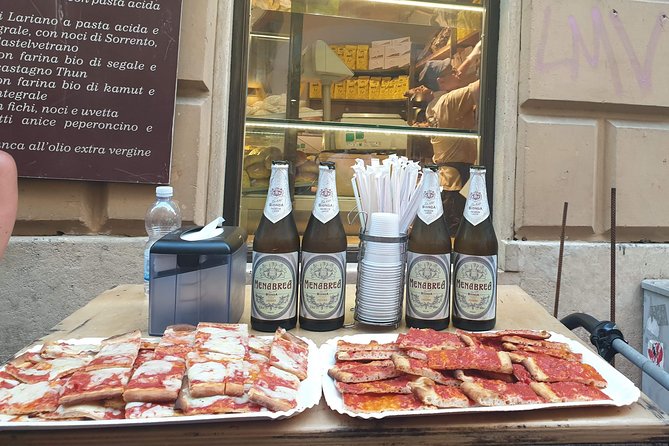 Jewish Ghetto & Piazza Navona: Food, Wine & Sightseeing Rome Tour - Largo Argentina ruins, Portico of Octavia, and the synagogue outside view