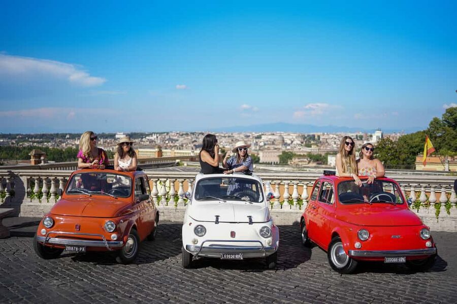 La Dolce Vita: Cruising Rome in a Classic Fiat 500 - Meeting at Oppio Caffè, then getting into Rome’s slower mode