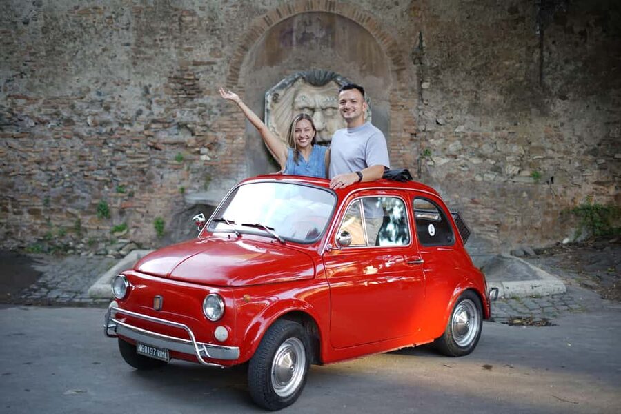 La Dolce Vita: Cruising Rome in a Classic Fiat 500 - Circus Maximus drive-by: a fast hit of ancient Rome