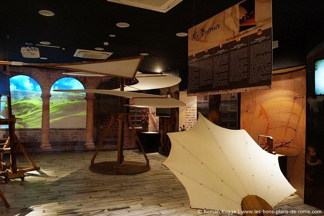 Leonardo da Vinci Experience Museum Admission - Room II: war machines, artillery sketches, and a twelve-barrel concept