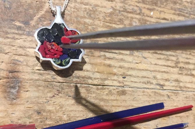 Micromosaic Jewelry Workshop in Rome, Italy - A small Monti workshop where mosaics become jewelry