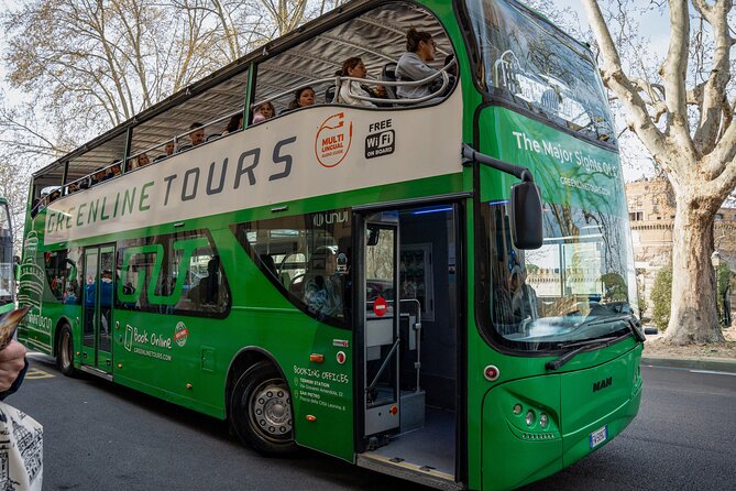 Panoramic Open Hop-on Hop-off Bus Tour 1 ticket x 3 routes - Villa Borghese and the Barberini/Trevi neighborhood