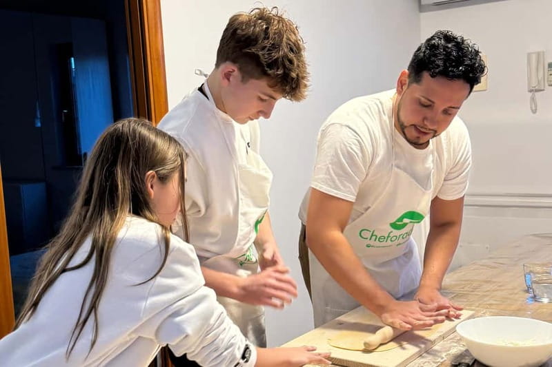 Pasta and tiramisù Cooking class with Wine at Piazza Navona - What you cook during the class, and what happens behind the scenes