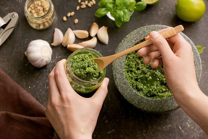 Pasta Cooking Class with Pesto Sauce Making in Rome City Center - What to Watch For Before You Book