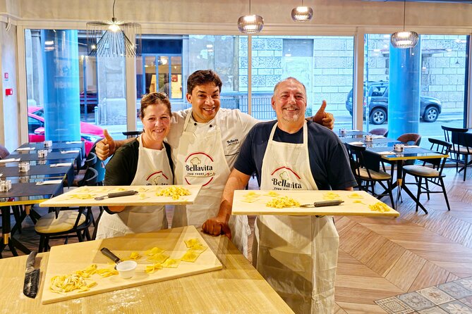 Pasta Fettuccine, Ravioli and Tiramisu MasterClass - Drinks and dessert: prosecco, wine or soft drink, then tiramisu
