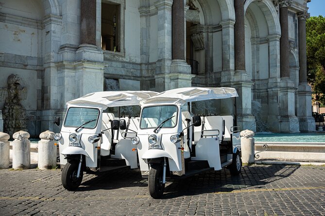 Private 2 Hour VIP Tuk Tuk Tour with Hotel Pickup and Prosecco - Colosseum stop: the big target, with one ticket reality