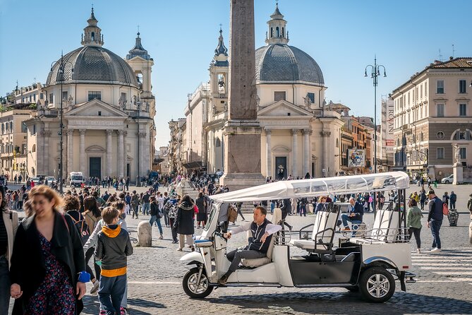 Private: 3 hours ETuk Tour in Rome - Pyramid of Cestius and the odd corners of Rome