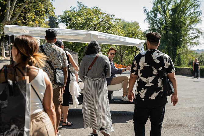 Private Electric Tuktuk Tour of Rome with Prosecco and Pickup - Piramide Cestia and Janiculum Hill: the Prosecco moment you will remember