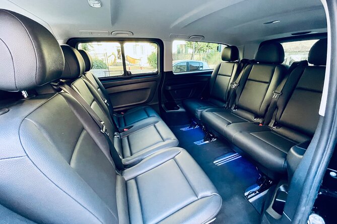 Private Transfer from Rome Fiumicino to the Hotel or Vice Versa - Luxury car comfort: Wi-Fi, USB charging, and water