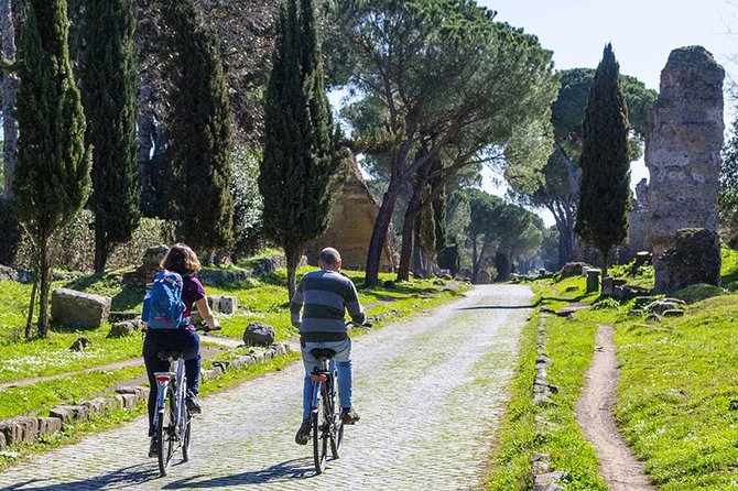 Ride an e-bike along the Appian Way from Rome to Castel Gandolfo. - Castel Gandolfo center time: panoramas, town wander, and lunch how you like it