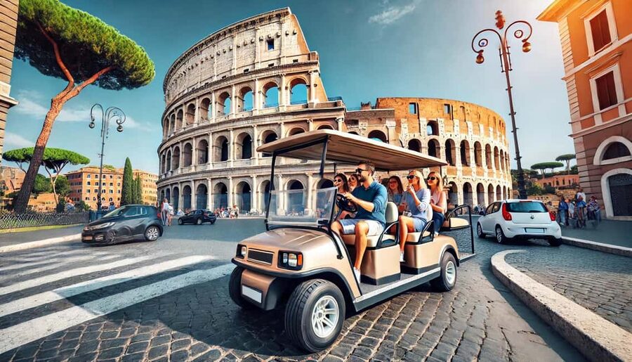 Roma: Golf Cart Night Pick up Tour - Colosseum Photo Stop, Seeing the Icon Without the Ticket Rush
