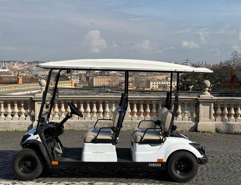 Roma: Golf Cart Night Pick up Tour - Spanish Steps Break Time, People-Watching With Less Effort