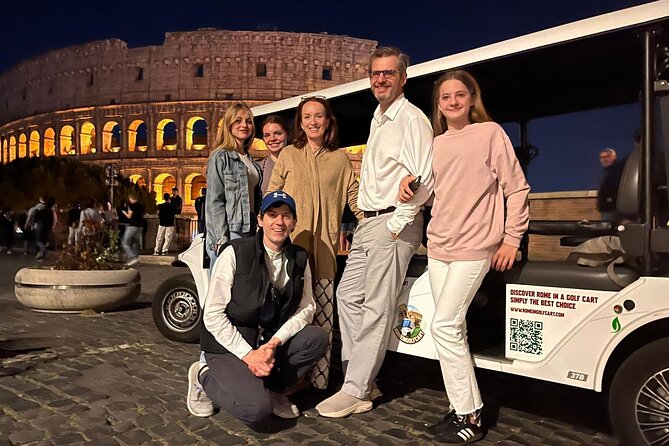 Rome 2 hour Golf Cart night tour with Hotel Pickup - Key points before you go