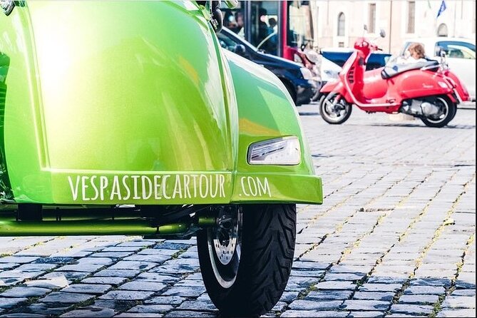 Rome Afternoon Sightseeing Vespa Sidecar Tour with Gourmet Gelato - Trevi Fountain: the 3-streets meeting point in real life