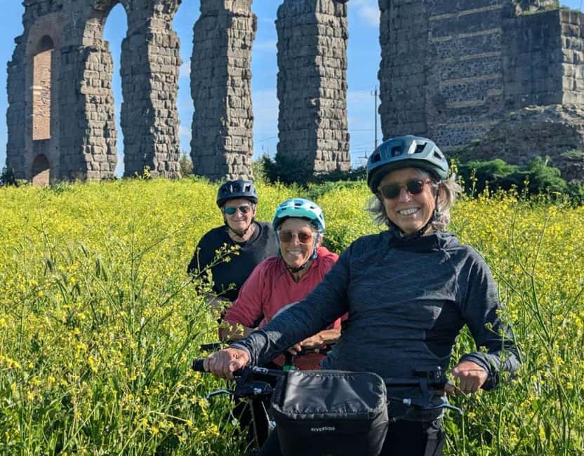 Rome: Appian Way, Aqueducts, & Catacombs E-Bike Guided Tour - Parco degli Acquedotti and Torre Fiscale (40 minutes and 20 minutes): aqueduct arches you can actually study