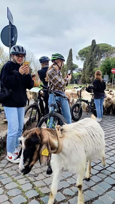 Rome: Appian Way, Aqueducts, & Catacombs E-Bike Guided Tour - E-bikes, helmets, and how the route reduces stress