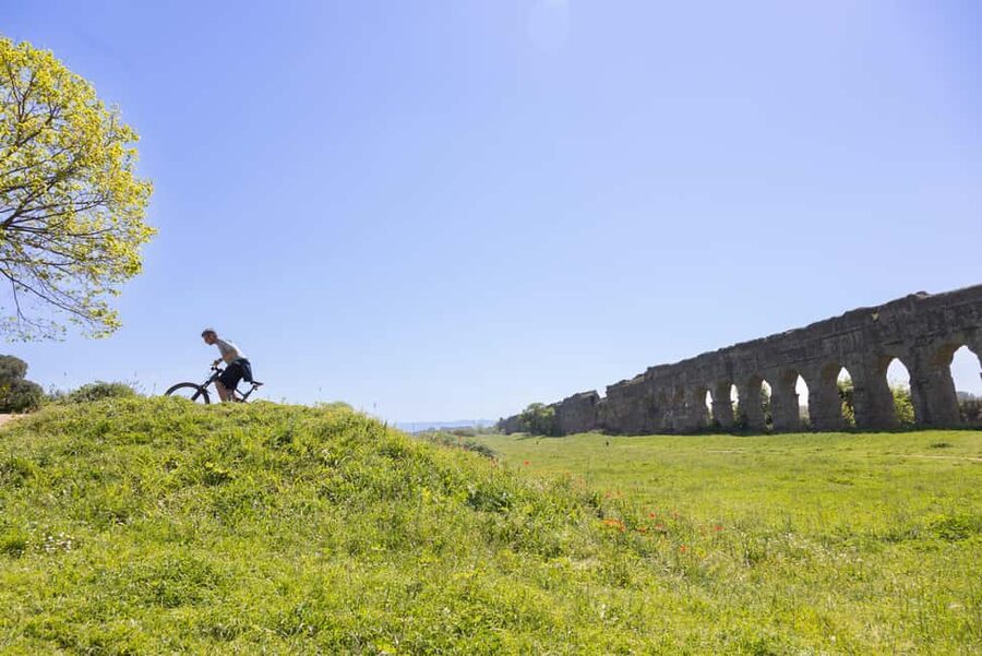 Rome: Appian Way & Aqueducts E-Bike Tour (Catacombs & Food) - Appian Way riding: the famous road feels long for a reason