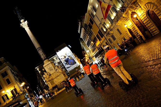 Rome at Night Segway Small Group Tour - Spanish Steps after dark, then Sant’Ignazio and its 3D effect outside