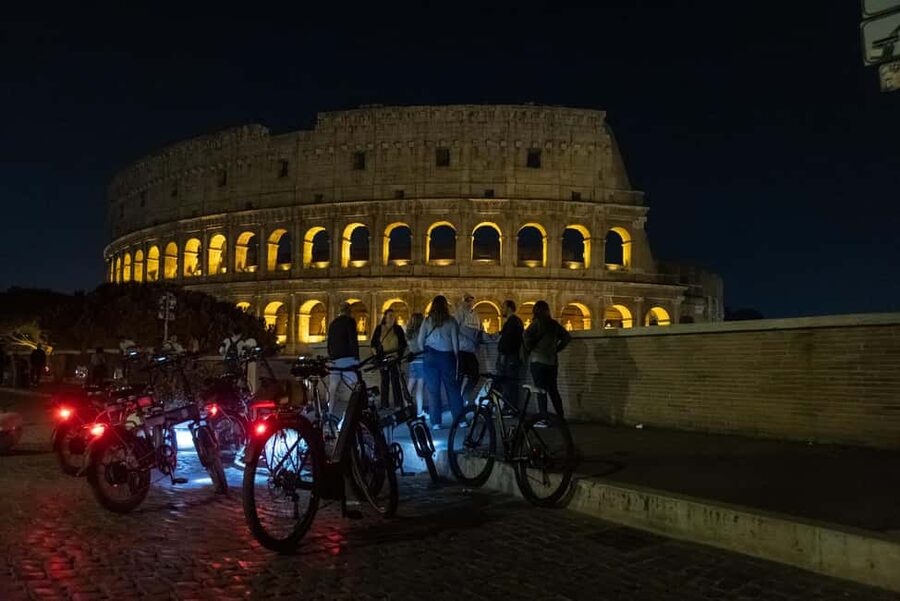 Rome by Night: E-bike Small Group Tour -Food & Wine (Option) - Key takeaways before you go