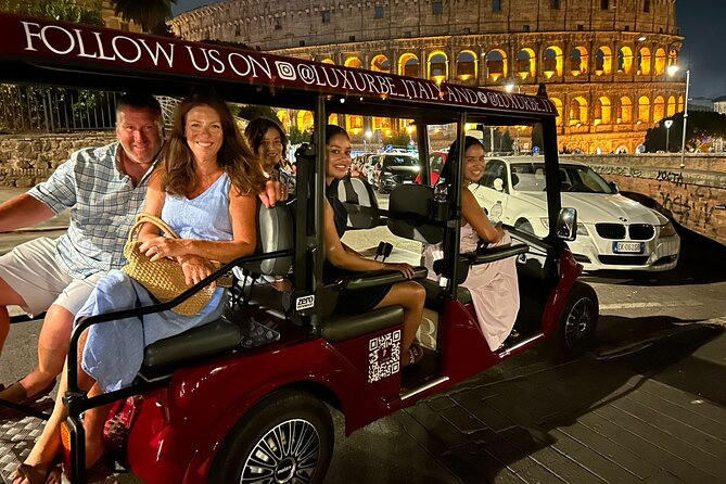 Rome By Night Golf Cart Tour - Pickup, meeting points, and the headset reality on cobblestones