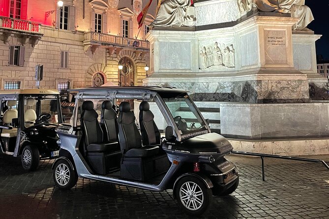Rome by Night Private Golf Cart Tour - Colosseum and Trevi Fountain after dark: icons without the all-day stress