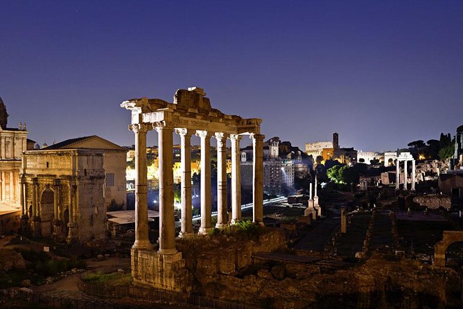 Rome by Night - Small Group Walking Tour with Gelato - Piazza Venezia and the ancient city viewpoint effect