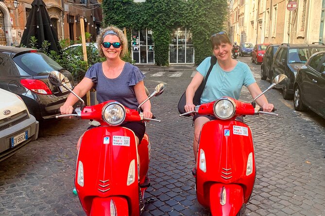 Rome by Vespa – with Francesco: the Best Guided Vespa Tour - Colosseum moment from the outside, with a photo op on your Vespa