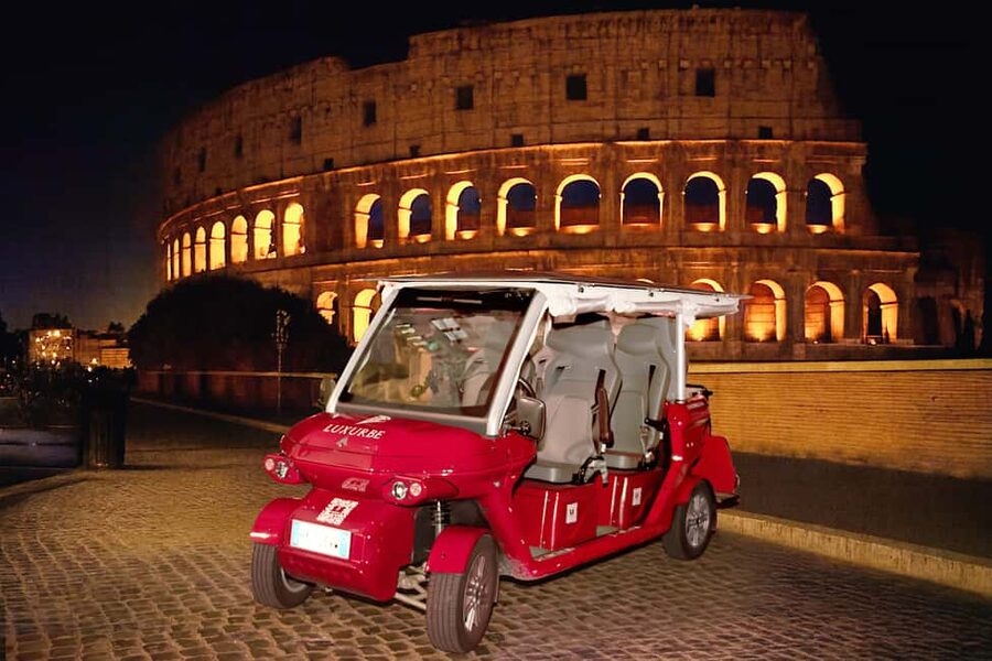 Rome: City Golf Cart at Night Tour - Piazza del Popolo and Castel SantAngelo, with photo-friendly angles