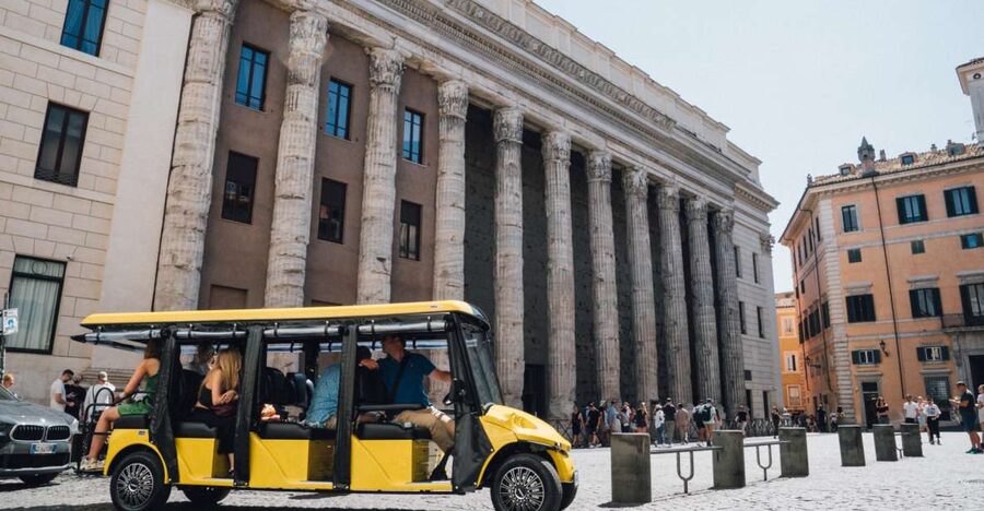 Rome: City Highlights Golf Cart Tour with Local Guide - Largo Argentina to Piazza Navona: Caesar’s Shockwave to Bernini’s Four Rivers