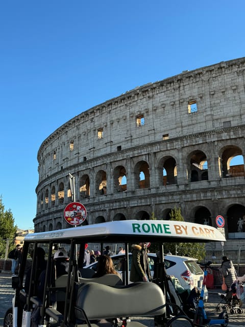 Rome: City Highlights Private Golf Cart Tour - Colosseum photo stop: getting the icon without the fatigue