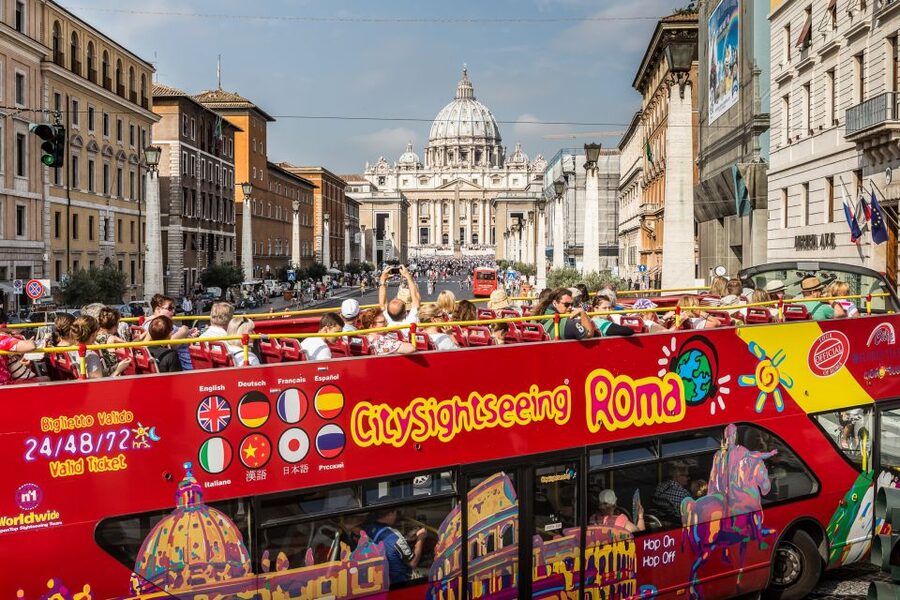 Rome: City Sightseeing Hop-on Hop-off Bus with Audioguide - Jubilee Line included: the perk that makes your ticket feel bigger
